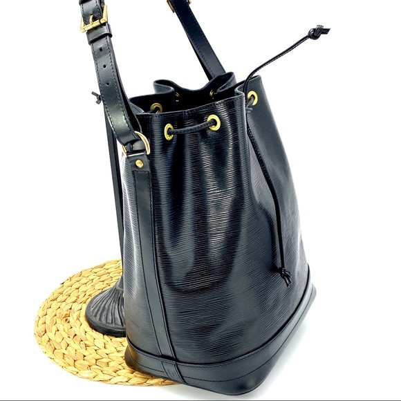 LOUIS VUITTON EPI NOE BLACK GM SHOULDER BUCKET DRAWSTRING HAND BAG - Picture 6 of 14